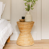 Rattan Bow Stool/ Side Table