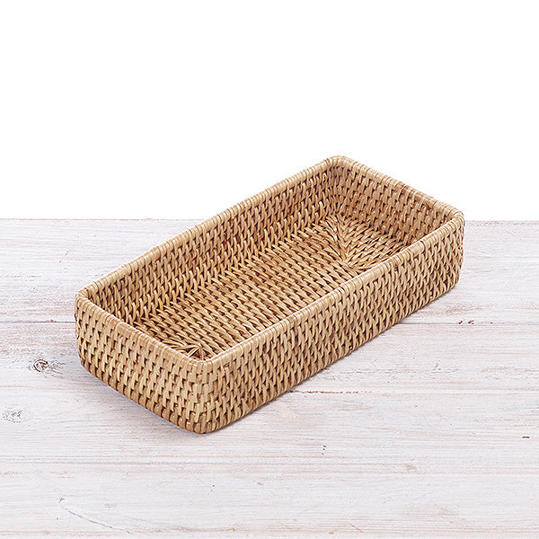 Rattan Rectangular Vanity Tray