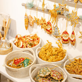 Mandalay Xmas Tree -Embroidered Tapestry Hanging