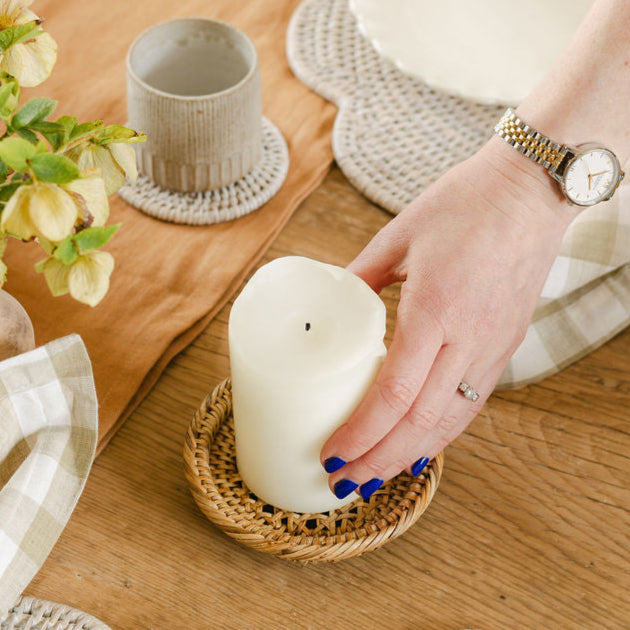 Rattan Mini Bread Plate/ Mini Bread Basket