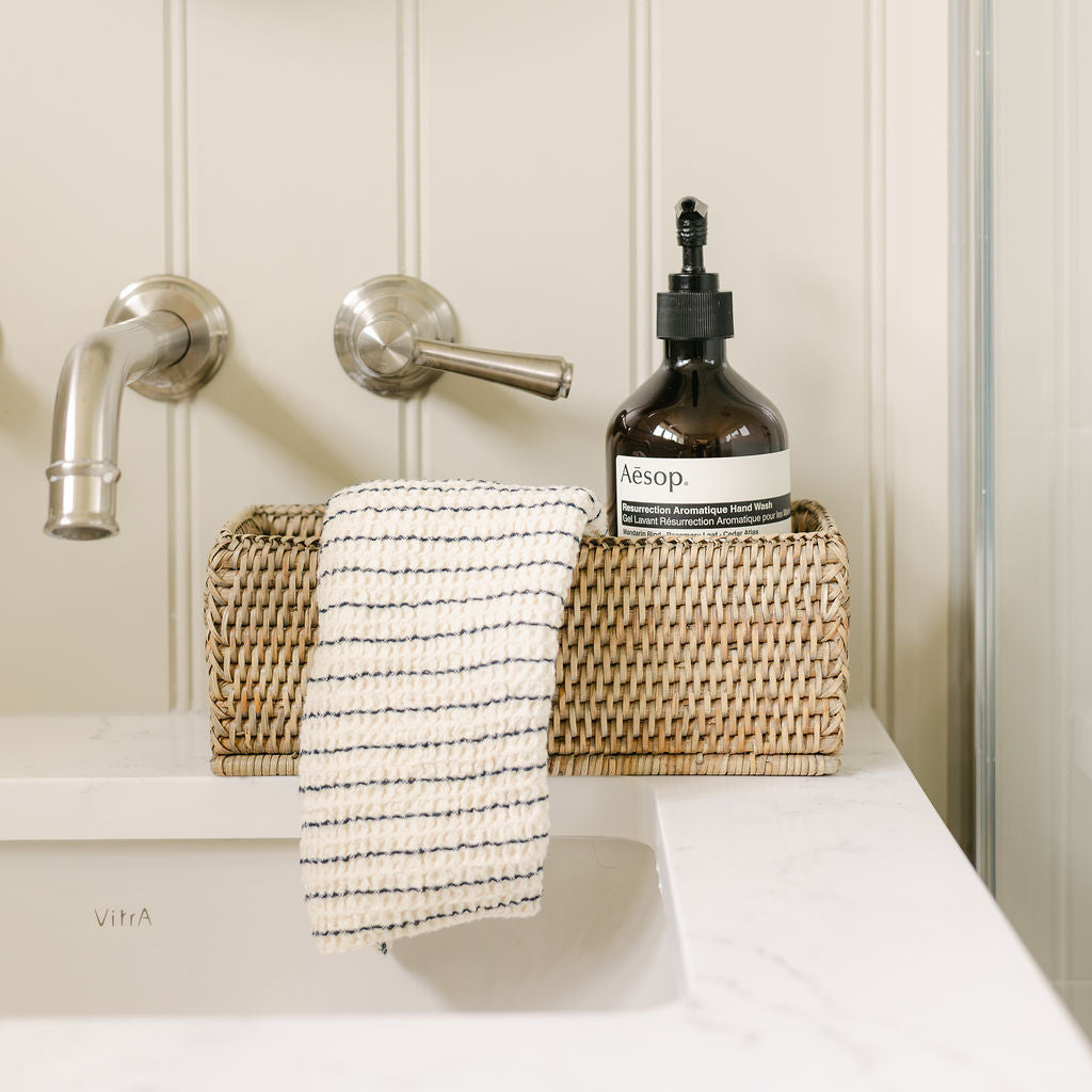 Rattan Small Rectangular Storage Basket
