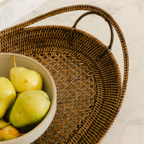 Serene Rattan  Fruit  Boat Tray /Rattan Royal  Oval Boat Tray