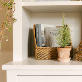 Rattan File Holder/ Rattan File Organiser
