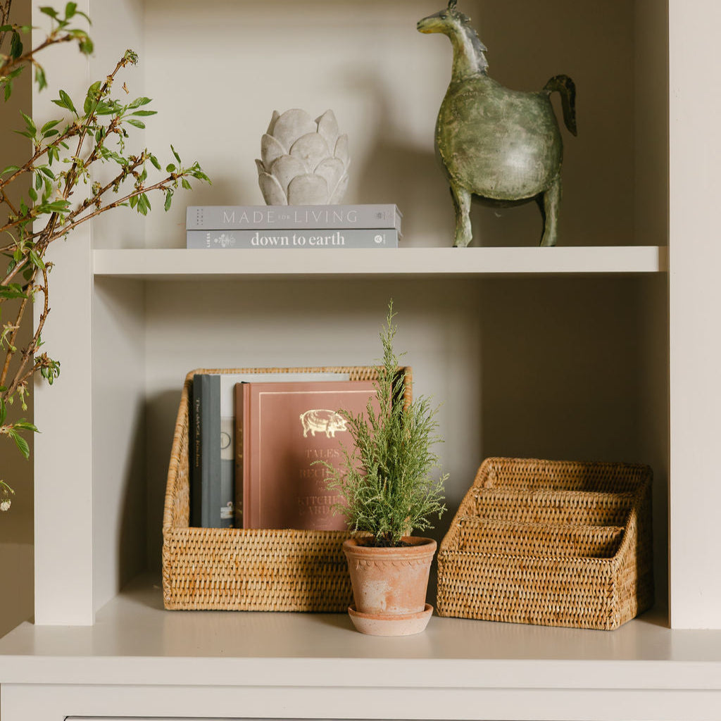 Rattan File Holder/ Rattan File Organiser
