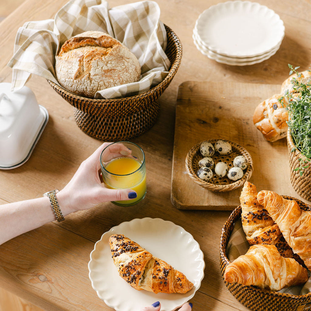 Rattan Mini Bread Plate/ Mini Bread Basket