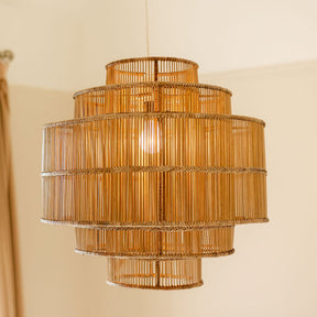 Empire Three Tier Rattan Ceiling Shade/ Rattan Pendant lampshade