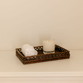 Rattan Criss-Cross Spa Tray