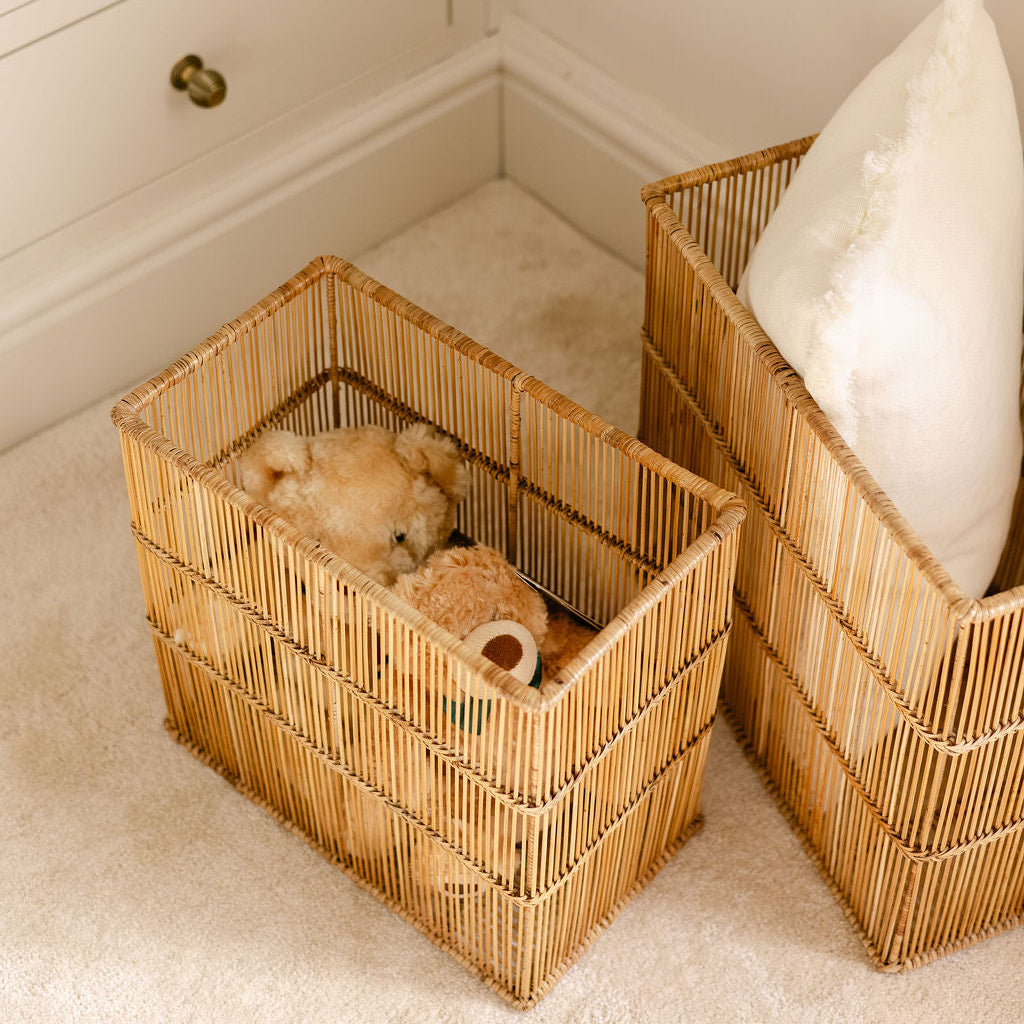 Rain Bamboo & Rattan Storage Basket