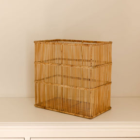 Rain Bamboo & Rattan Storage Basket