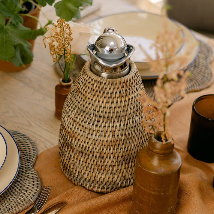Rattan Water Jug/ Flask