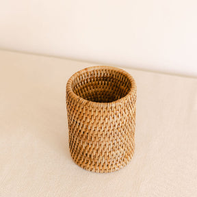 Rattan Brush  Holder/ Cutlery Holder/Pen Pot