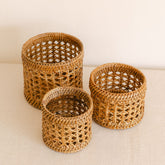 Rattan Small Planter/ Small Rattan Storage Pot ( Sold individually)