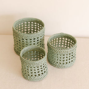 Rattan Small Planter/ Small Rattan Storage Pot ( Sold individually)