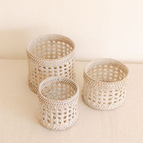 Rattan Small Planter/ Small Rattan Storage Pot ( Sold individually)