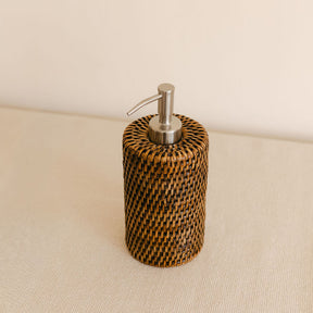 Round Rattan Soap Dispensers