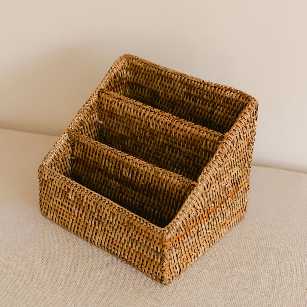 Rattan Letter Holder/ Rattan Letter Organiser
