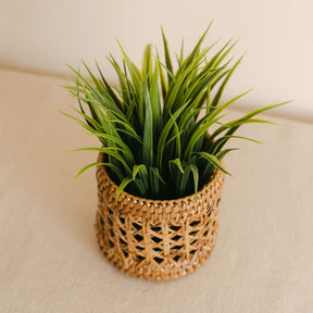 Rattan Small Planter/ Small Rattan Storage Pot ( Sold individually)