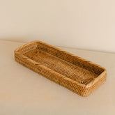 Rattan Long Rectangular Spa Tray/ Long Spa Tray