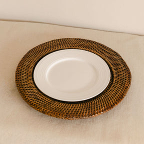 Handwoven Rattan Underplate Placemat – Dia 32 x H2.5 cm