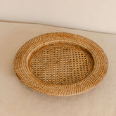 Handwoven Rattan Underplate Placemat – Dia 32 x H2.5 cm