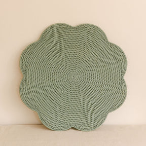 Extra Large Scallop Rattan Placemat – Dia 60 cm