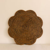 Extra Large Scallop Rattan Placemat – Dia 60 cm