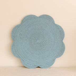 Rattan Large scallop round Placemat / Scallop round tablemat -Dia 42CM