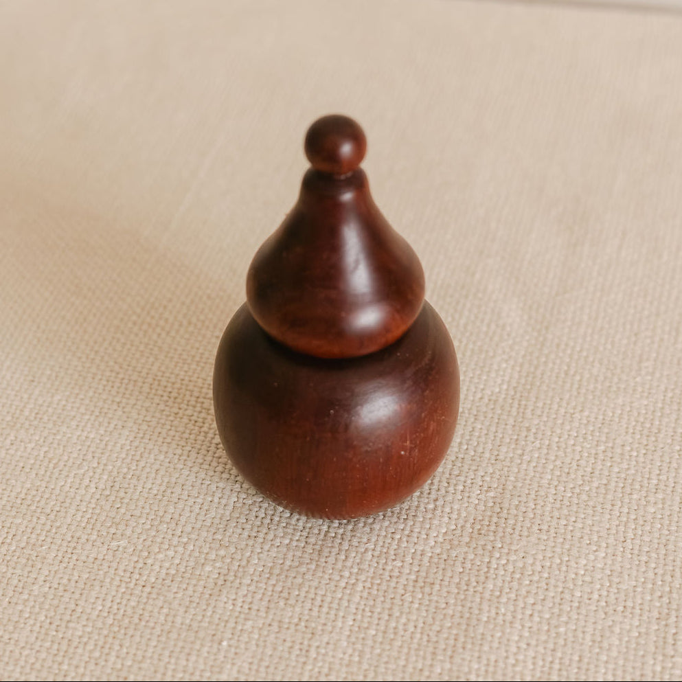 Wooden Bottle Gourd Toothpick Holder ( Rosewood)
