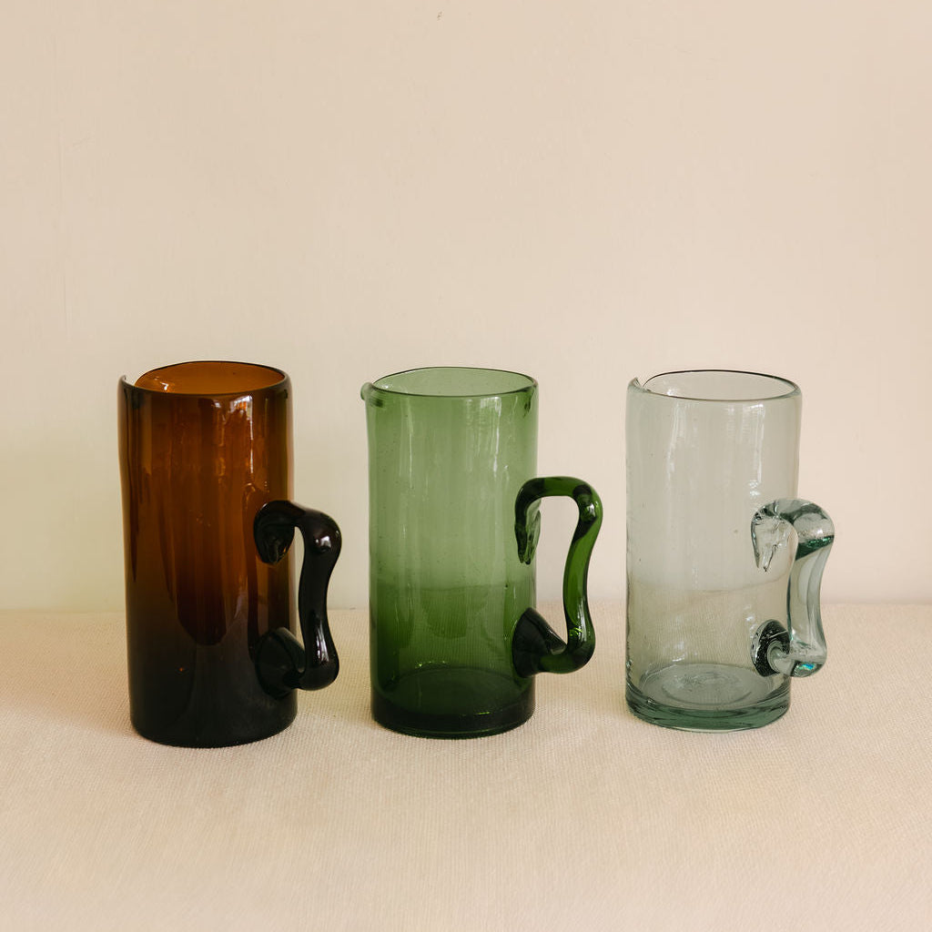 Hand Blown Glass Jug / Carafe