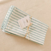 Handwoven Half-Stripe Cotton Napkins (Set of 4)