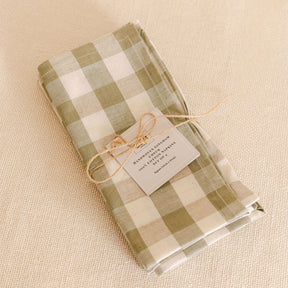 Handwoven 100% Pure Cotton Napkins – Gingham Check ( Set of Four)