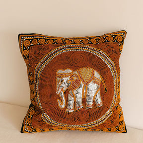 Burmese Kalaga Embroidered  Sequins Cushions (Tapestry)