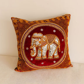 Burmese Kalaga Embroidered  Sequins Cushions (Tapestry)