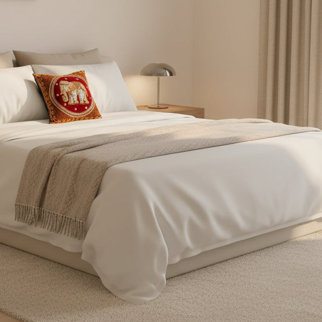 Burmese Kalaga Embroidered  Sequins Cushions (Tapestry)