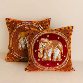Burmese Kalaga Embroidered  Sequins Cushions (Tapestry)