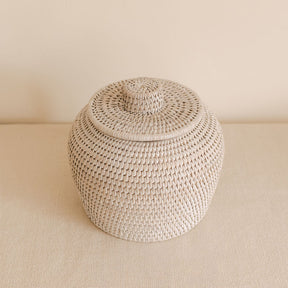 Rattan Coco storage box with Lid