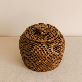 Rattan Coco storage box with Lid
