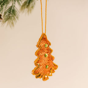 Mandalay Xmas Tree -Embroidered Tapestry Hanging