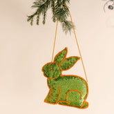 Mandalay Hand-Sequinned Rabbit - Xmas Hanging