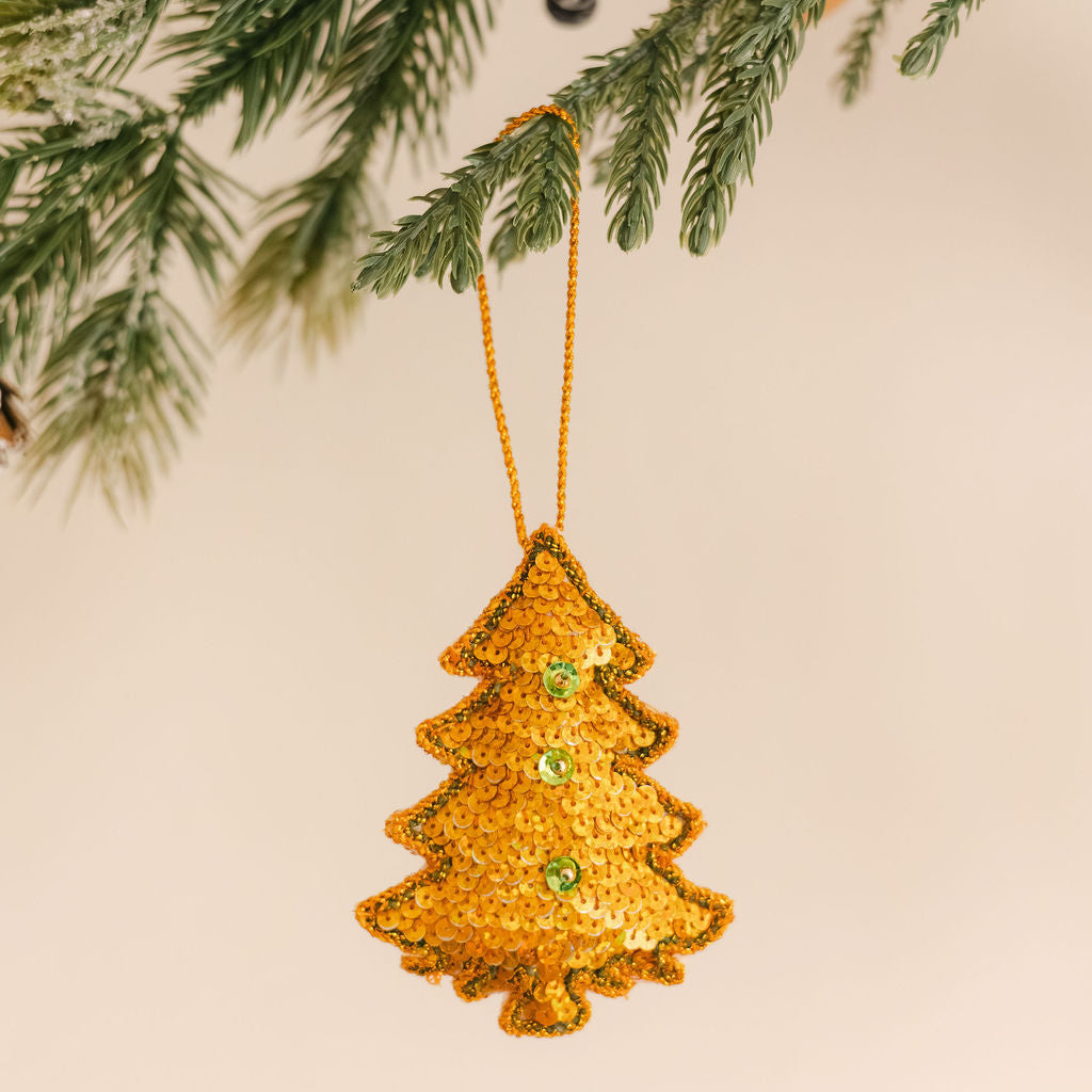 Mandalay Xmas Tree -Embroidered Tapestry Hanging