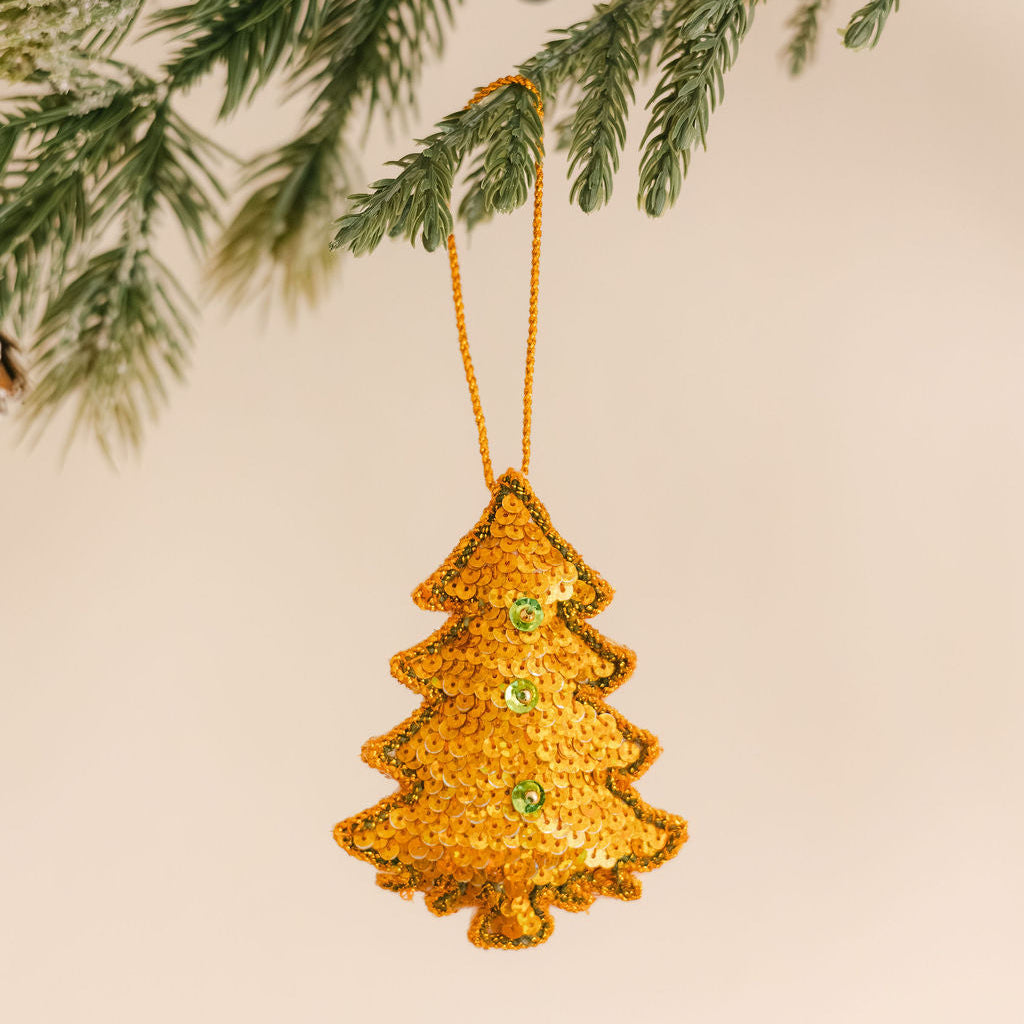 Mandalay Xmas Tree -Embroidered Tapestry Hanging