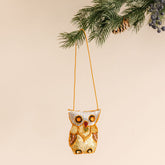 Mandalay Hand-Sequinned Owl - Xmas Hanging