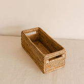 Rattan Small Rectangular Storage Basket