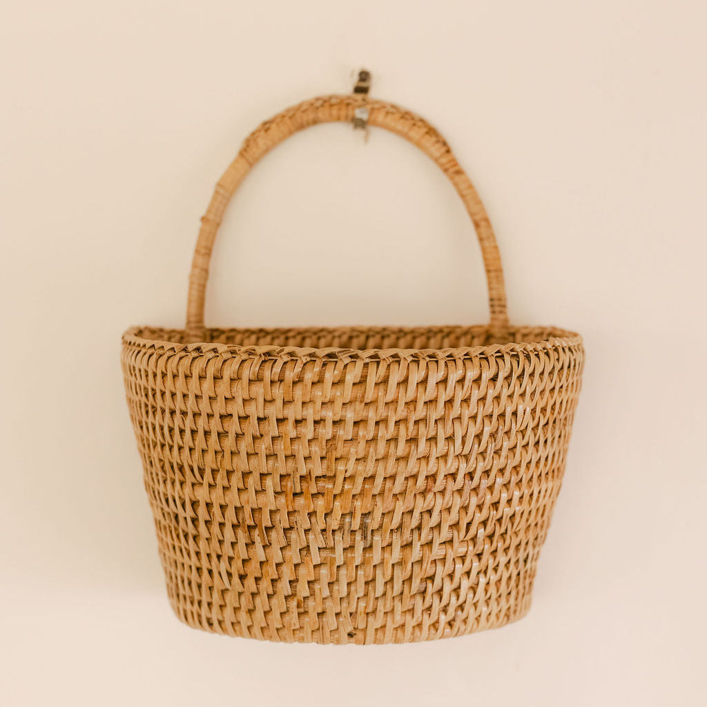 Rattan Wall Hanging Basket
