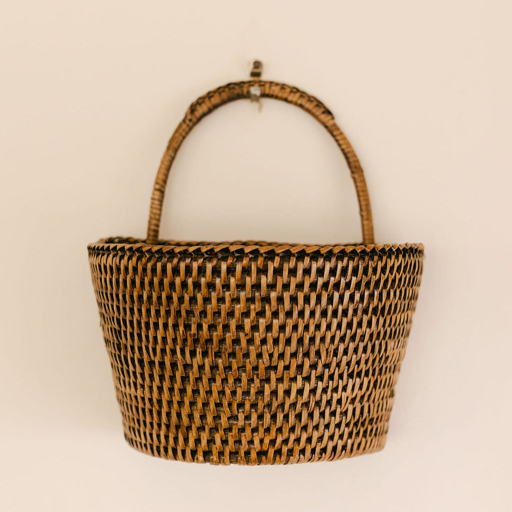 Rattan Wall Hanging Basket