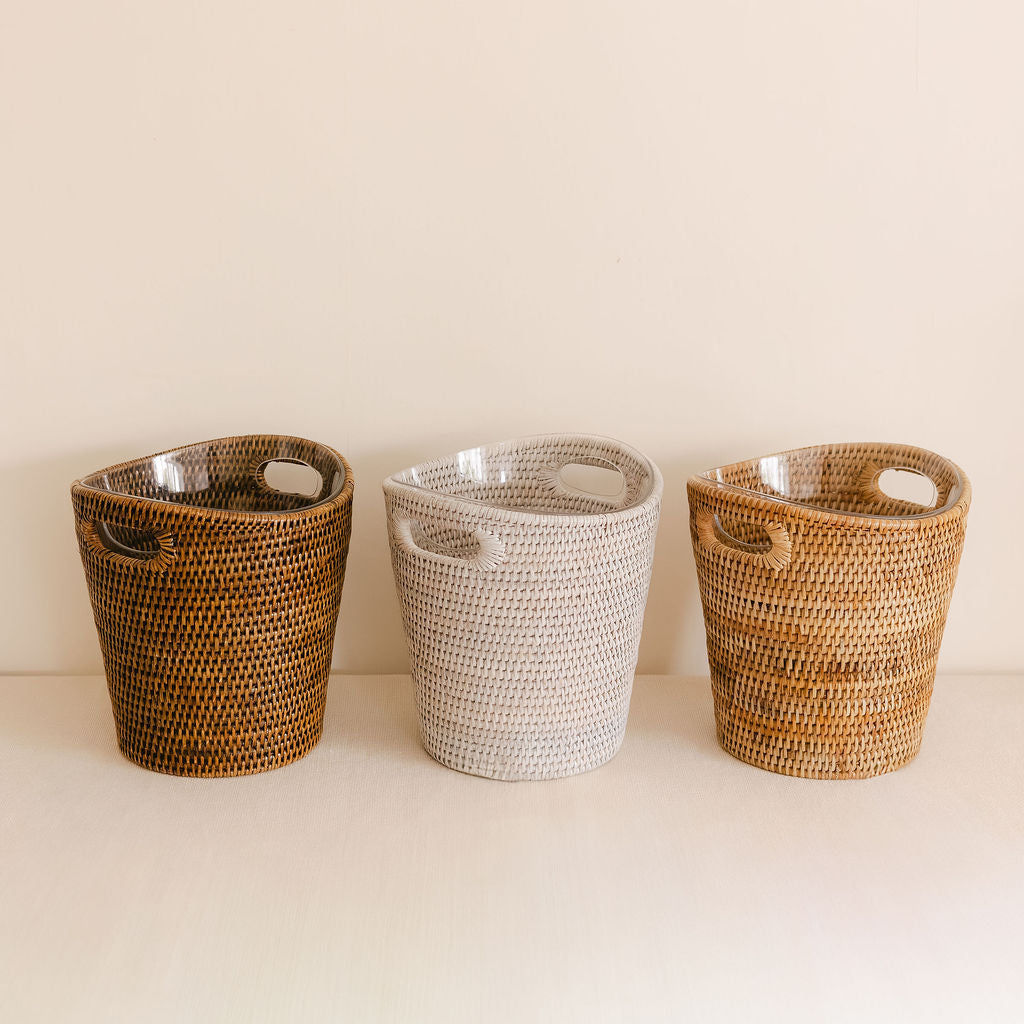 Rattan Champagne Bucket ( with fiber glass insert)