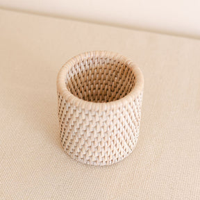 Rattan Brush  Holder/ Cutlery Holder/Pen Pot