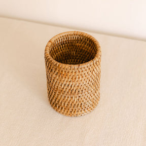 Rattan Brush  Holder/ Cutlery Holder/Pen Pot