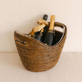 Rattan Champagne bucket Large ( with fiber glass insert)