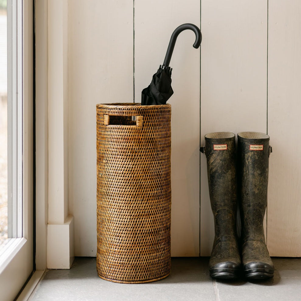 Wicker Rattan Umbrella Stand